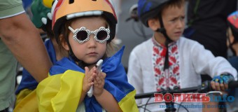 Наймолодші учасники велопробігу у Луцьку. ФОТОРЕПОРТАЖ