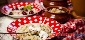 Вареники з солоним сиром і зеленню