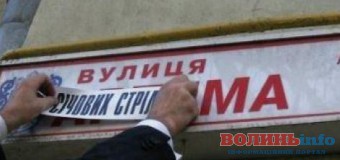Які вулиці у Луцьку отримають нові назви?