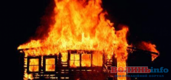 На Волині в пожежі загинув чоловік