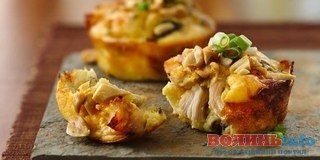 Смачні маффіни з овочами і куркою