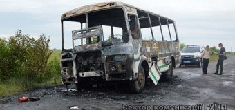 На Волині згорів автобус. ФОТО