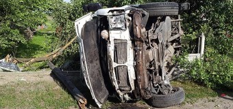 На Волині перевернулось авто, яким керував неповнолітній