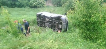 Поблизу Володимира-Волинського перевернувся мікроавтобус