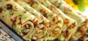 Готуємо сирні млинці з зеленню