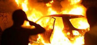 На луцькій автозаправці спалахнуло авто