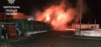 У Луцьку погасили нічну пожежу
