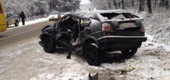 На Волині автівка влетіла в рейсовий автобус, водій загинув