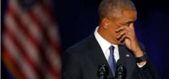 Обама не стримав сліз під час прощальної промови