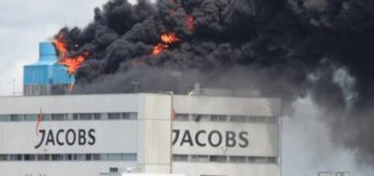 У Німеччині горить кавова фабрика «Jacobs». ФОТО