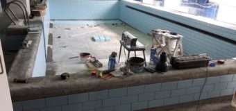 У Луцькій школі плавання активно ведуть ремонтні роботи. ФОТО