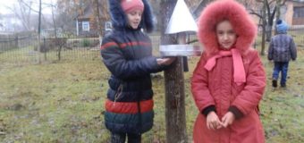 Маленькі волиняни змайстрували годівниці, щоб допомогти птахам взимку. ФОТО
