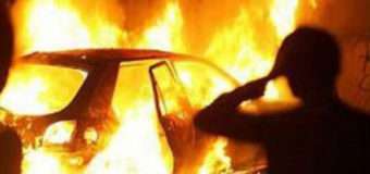 Серед ночі горів джип, що належить доньці волинського судді