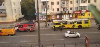 У Луцьку під час руху загорівся тролейбус