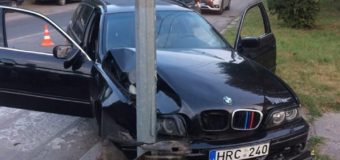 У Ковелі нетверезий водій на BMW врізався в електроопору