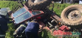 На Волині перекинувся трактор