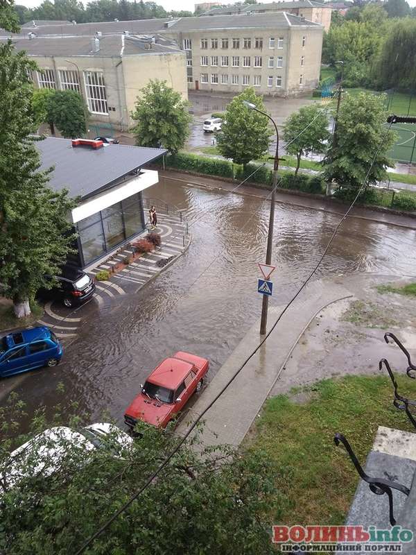 затоплені вулиці Луцька