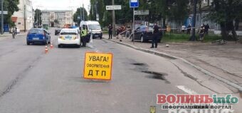 У Луцьку на переході легковик збив батька з дітьми