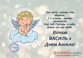 Привітання з Днем ангела для Василя