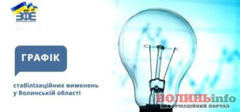 Луцьк та Волинська область: Графік відключення електроенергії 24 грудня