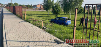 У селі неподалік Луцька у ДТП постраждала водійка легковика: автівка злетіла у кювет