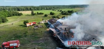 На Волині горів столярний цех