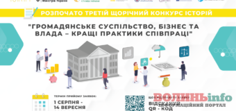 Оголошується Третій щорічний конкурс історій “Громадянське суспільство, бізнес та влада – кращі практики співпраці”