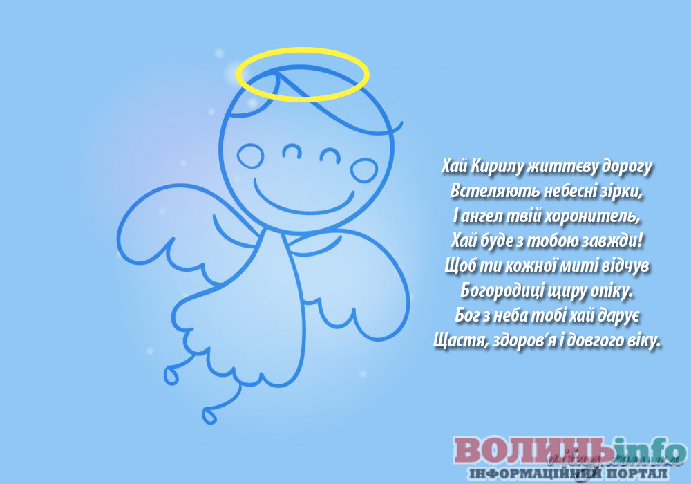Привітання з Днем ангела Кирила