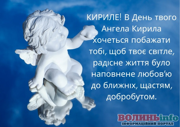 Привітання з Днем ангела Кирила