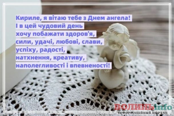 Привітання з Днем ангела Кирила