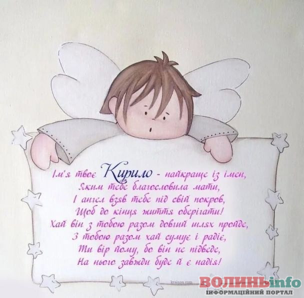 Привітання з Днем ангела Кирила
