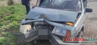 Автомобіль потрощений, пасажирка у лікарні: у Рожищі керманич в’їхав в електроопору