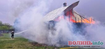 Пожежа на Ковельщині: рятувальники загасили вогонь в господарській будівлі