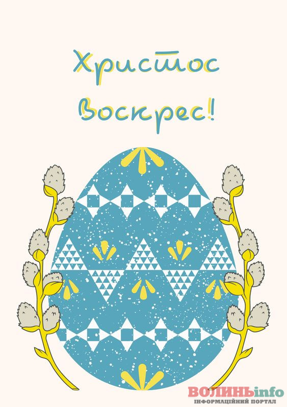 привітання з Великоднем