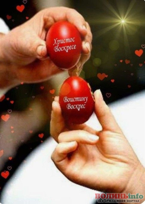 привітання з Великоднем