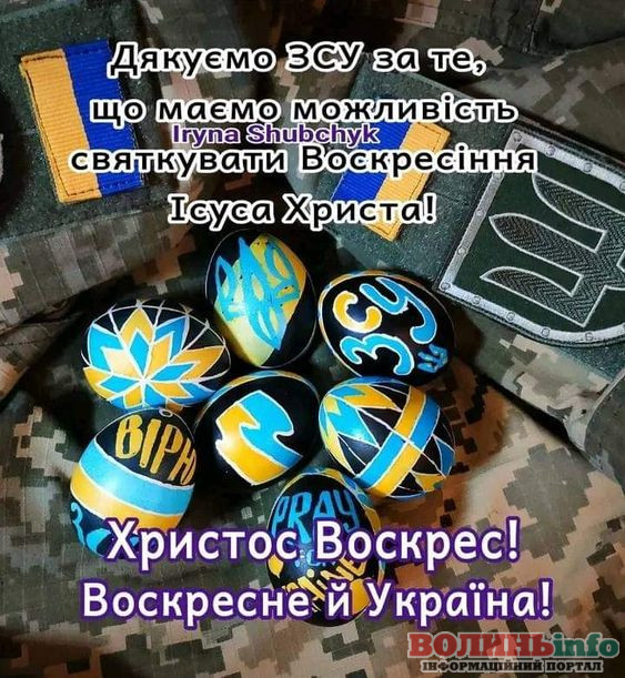 Патріотичні привітання з Великоднем