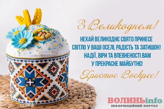 Патріотичні привітання з Великоднем