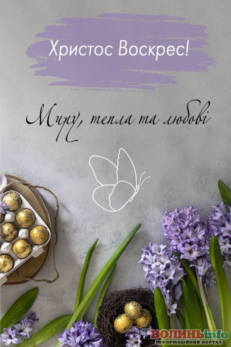 привітання з Великоднем