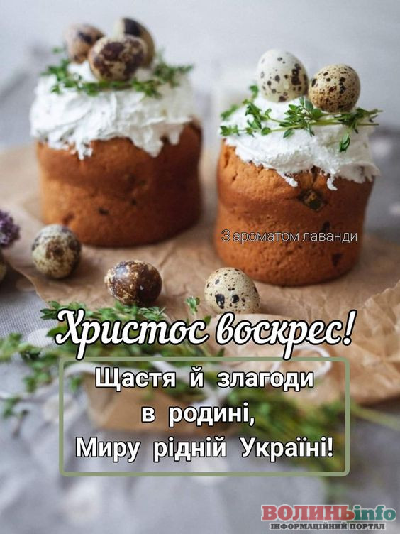 привітання з Великоднем
