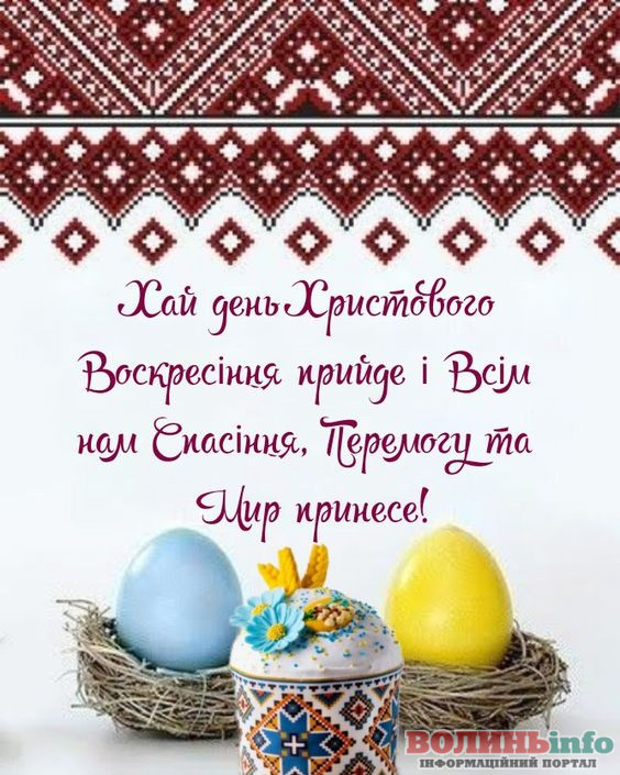Патріотичні привітання з Великоднем