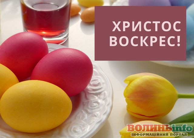 привітання з Великоднем