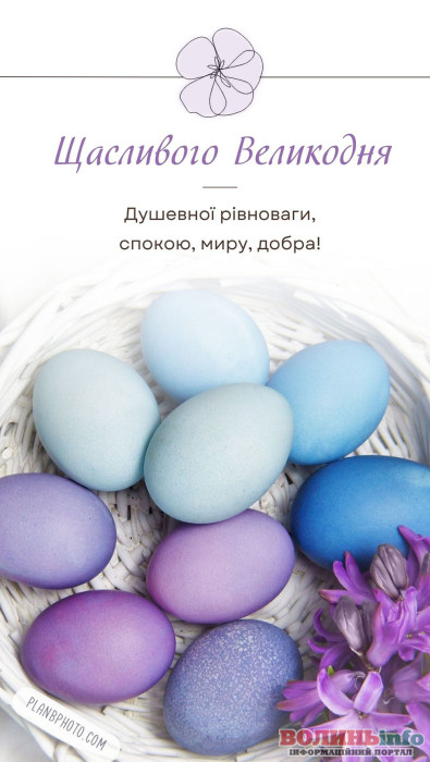 привітання з Великоднем