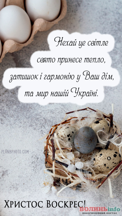 привітання з Великоднем