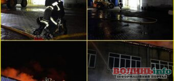 Пожежа на Волині після нічного обстрілу