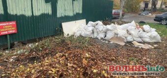 У Нововолинську невідомі створюють стихійне звалище будівельних відходів
