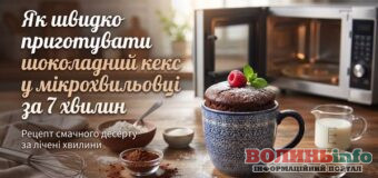 Шоколадний кекс у мікрохвильовці за 7 хвилин: простий рецепт у кружці